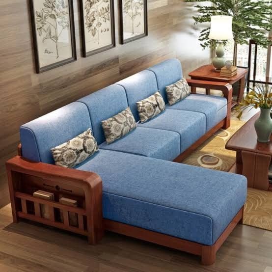 Wooden Street L Shape Sofa Set